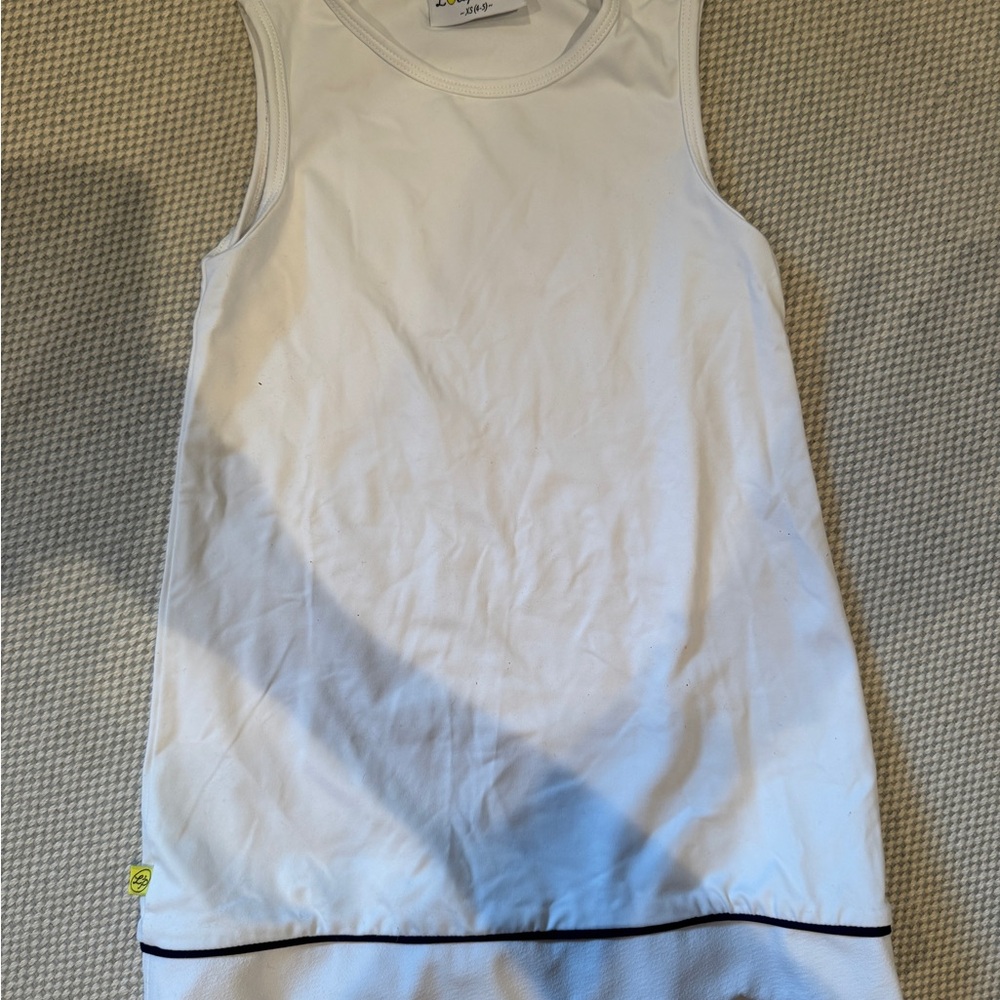 L’oeuf Poche Kids White tennis Sleeveless Top